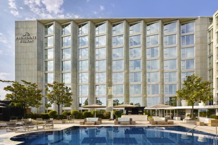 Exterior with pool